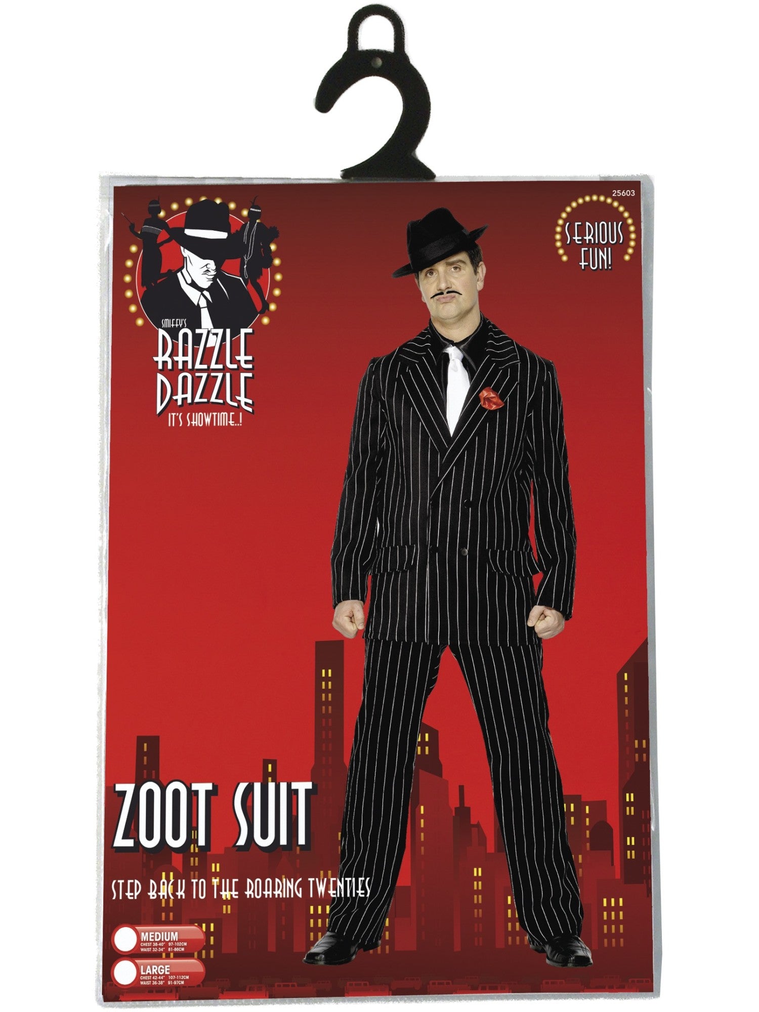 Smiffys Zoot Suit Costume, Male - 25603
