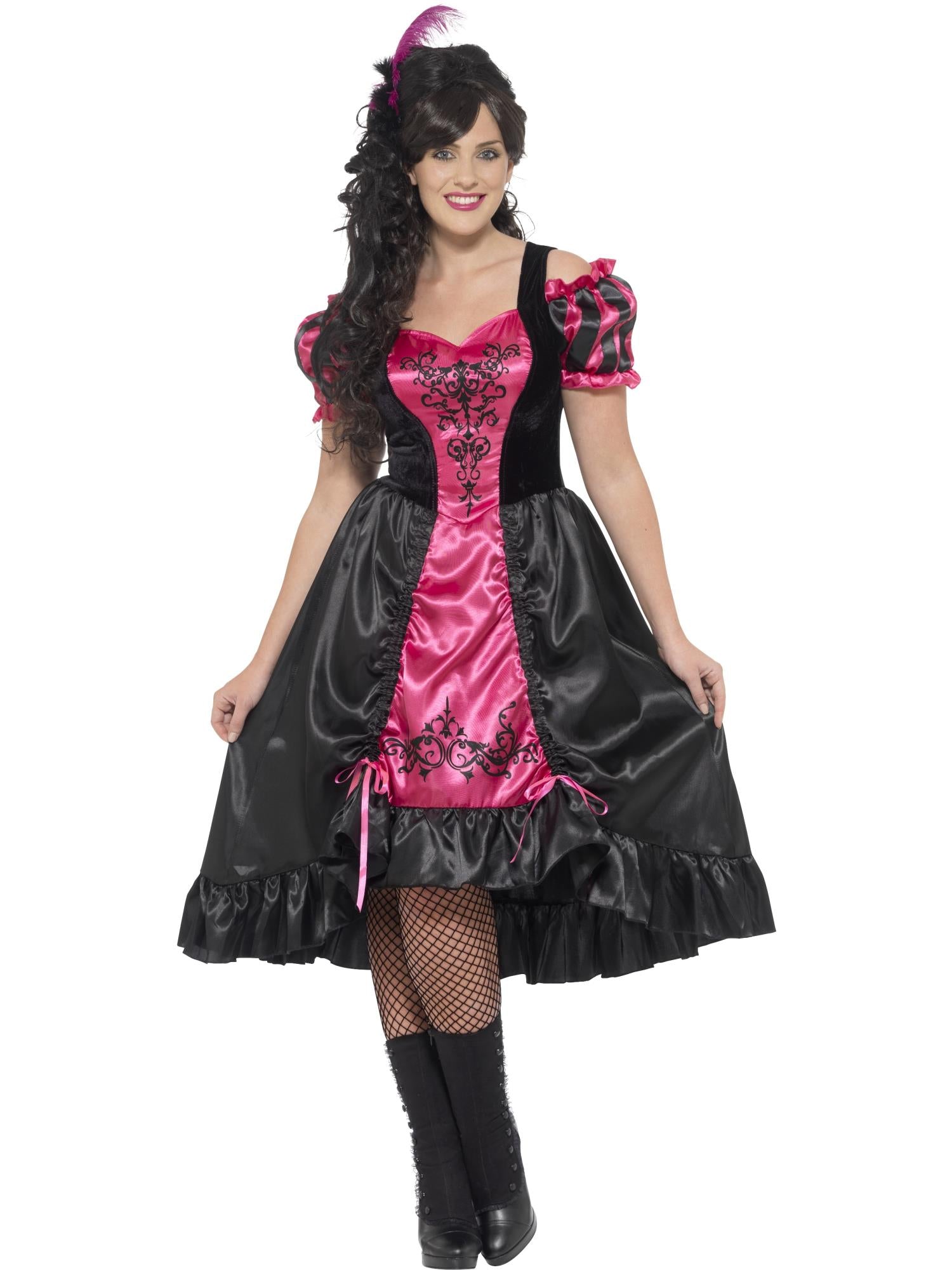 Smiffys Curves Sassy Saloon Costume - 26529