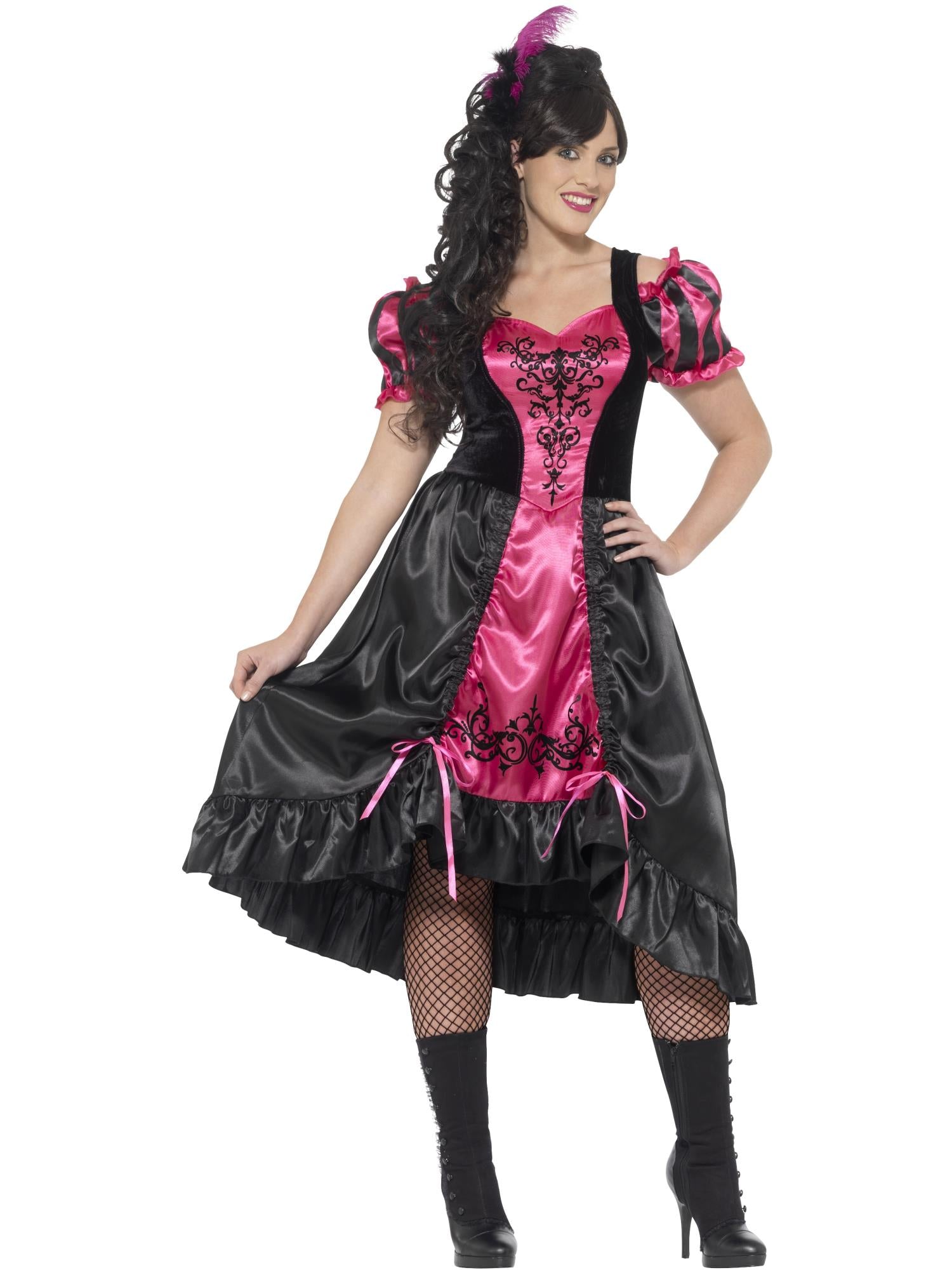 Smiffys Curves Sassy Saloon Costume - 26529