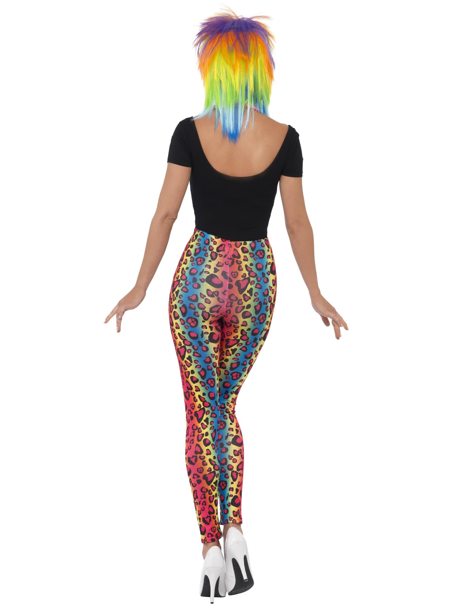 Leopard Print Leggings, Neon Colours