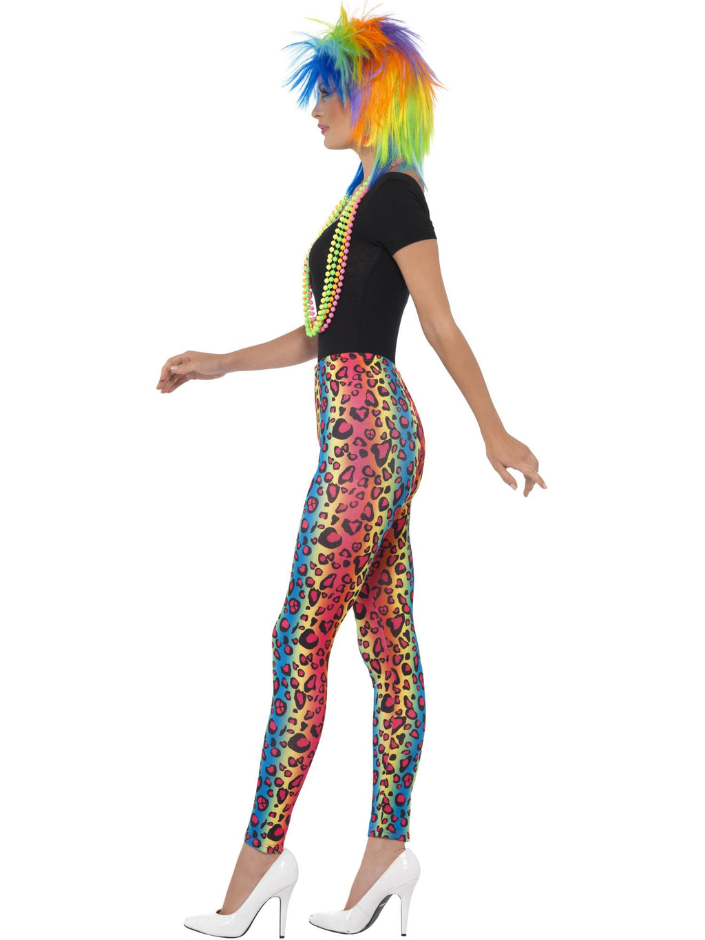 Leopard Print Leggings, Neon Colours