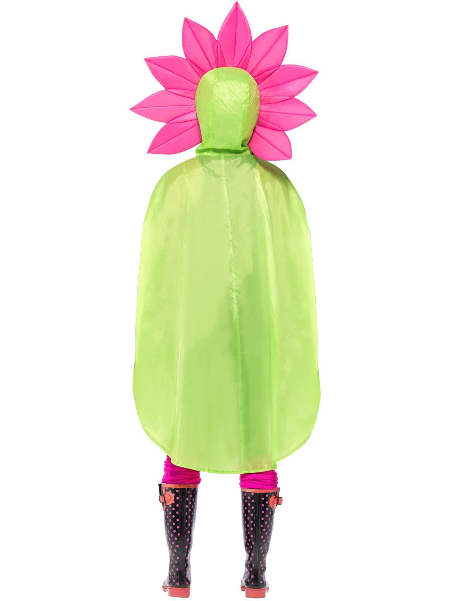 Flower Party Poncho, Green