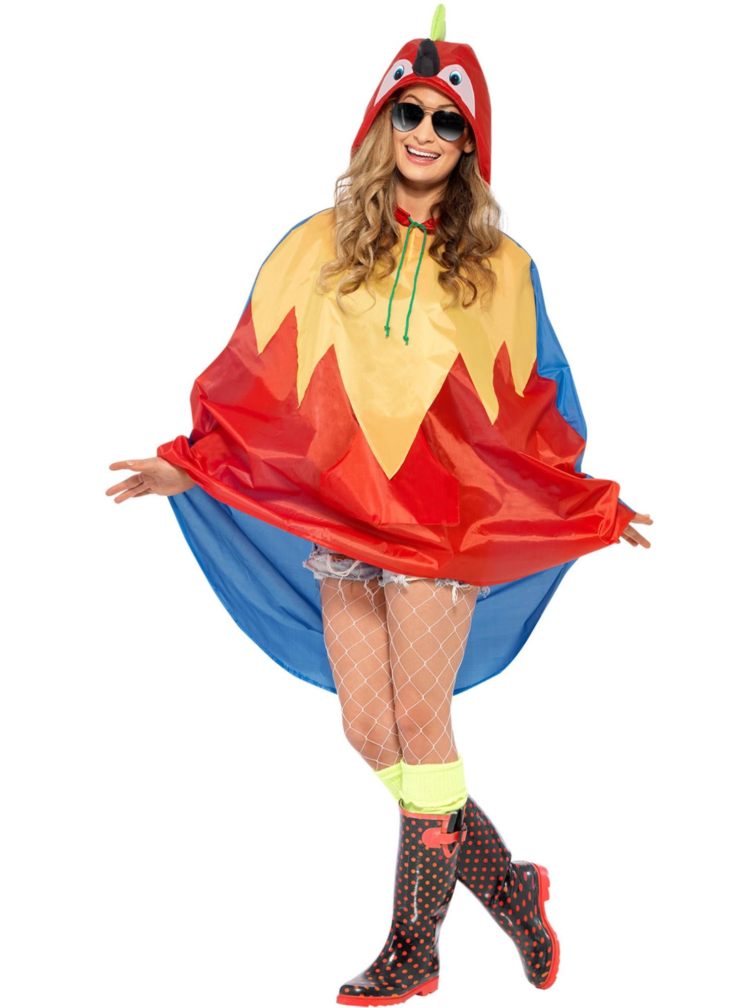Smiffys Parrot Party Poncho - 27611