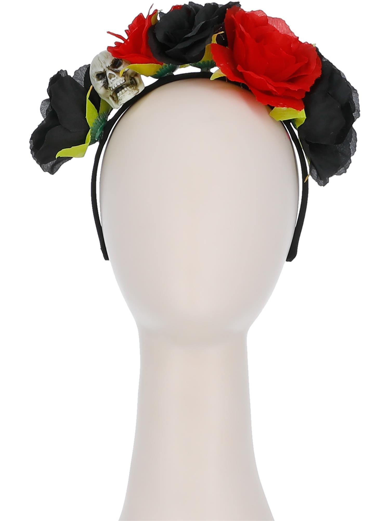 Skull Roses Headband