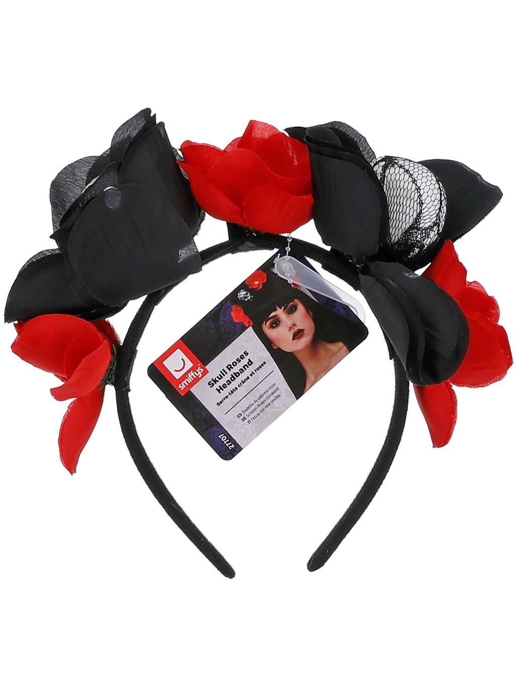 Skull Roses Headband