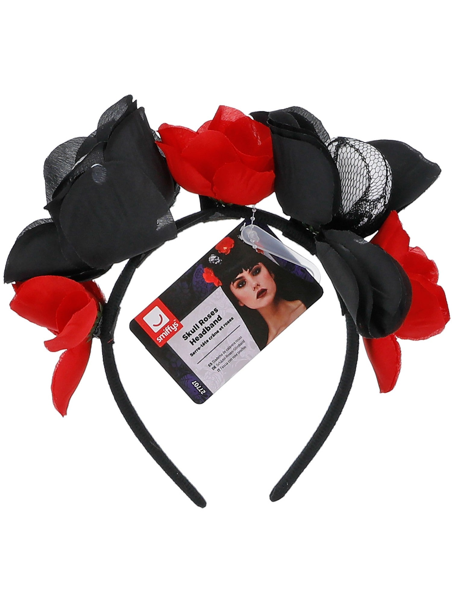Skull Roses Headband