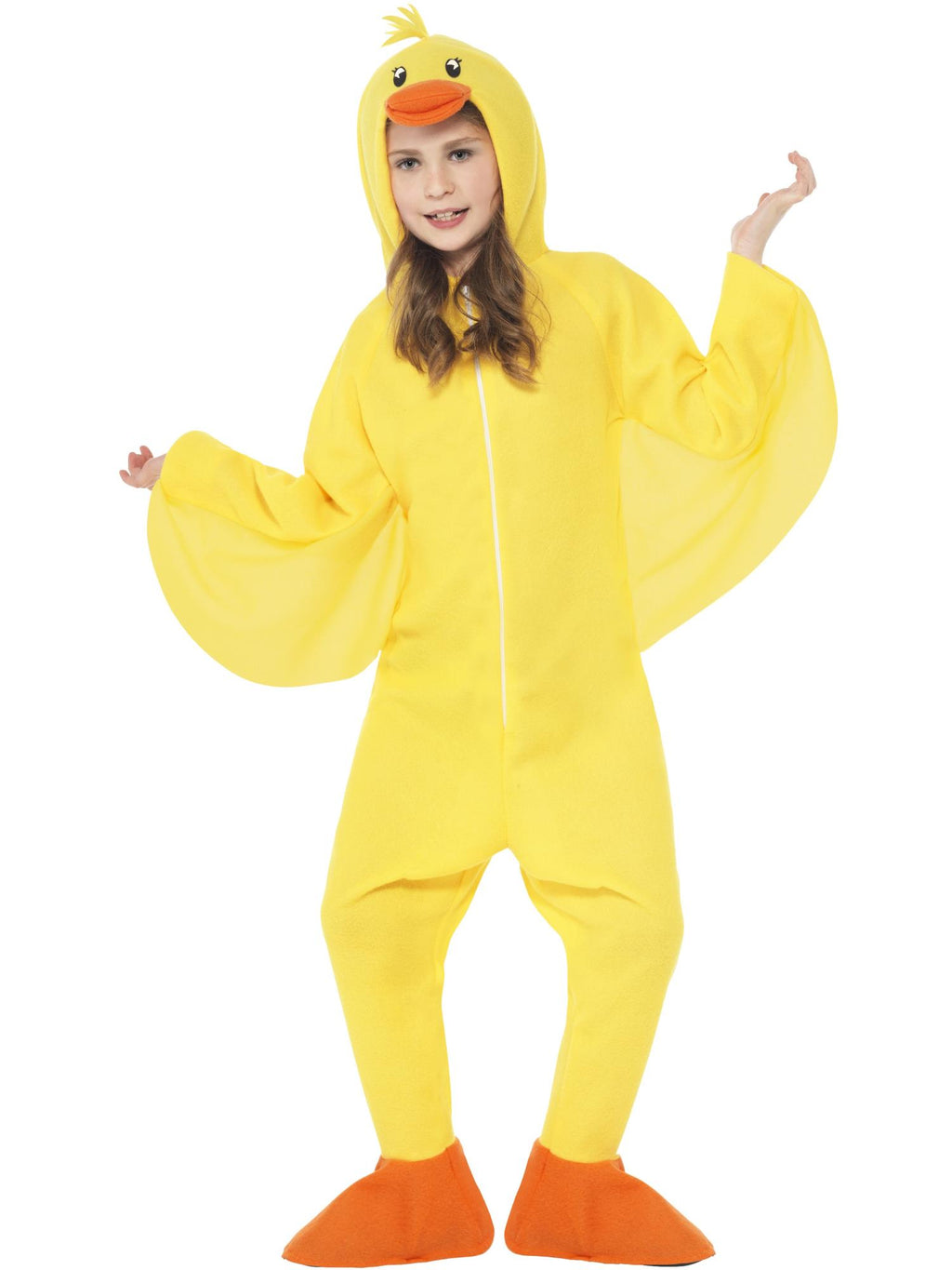 Smiffys Duck Costume, with Hooded All in One, Child - 27995