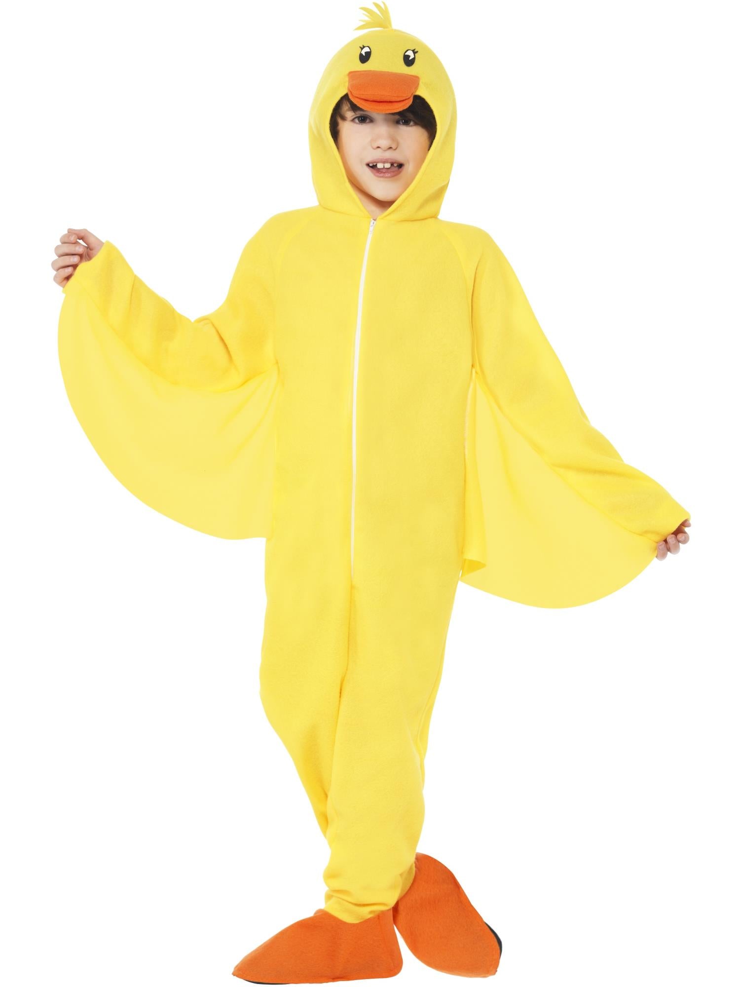 Smiffys Duck Costume, with Hooded All in One, Child - 27995