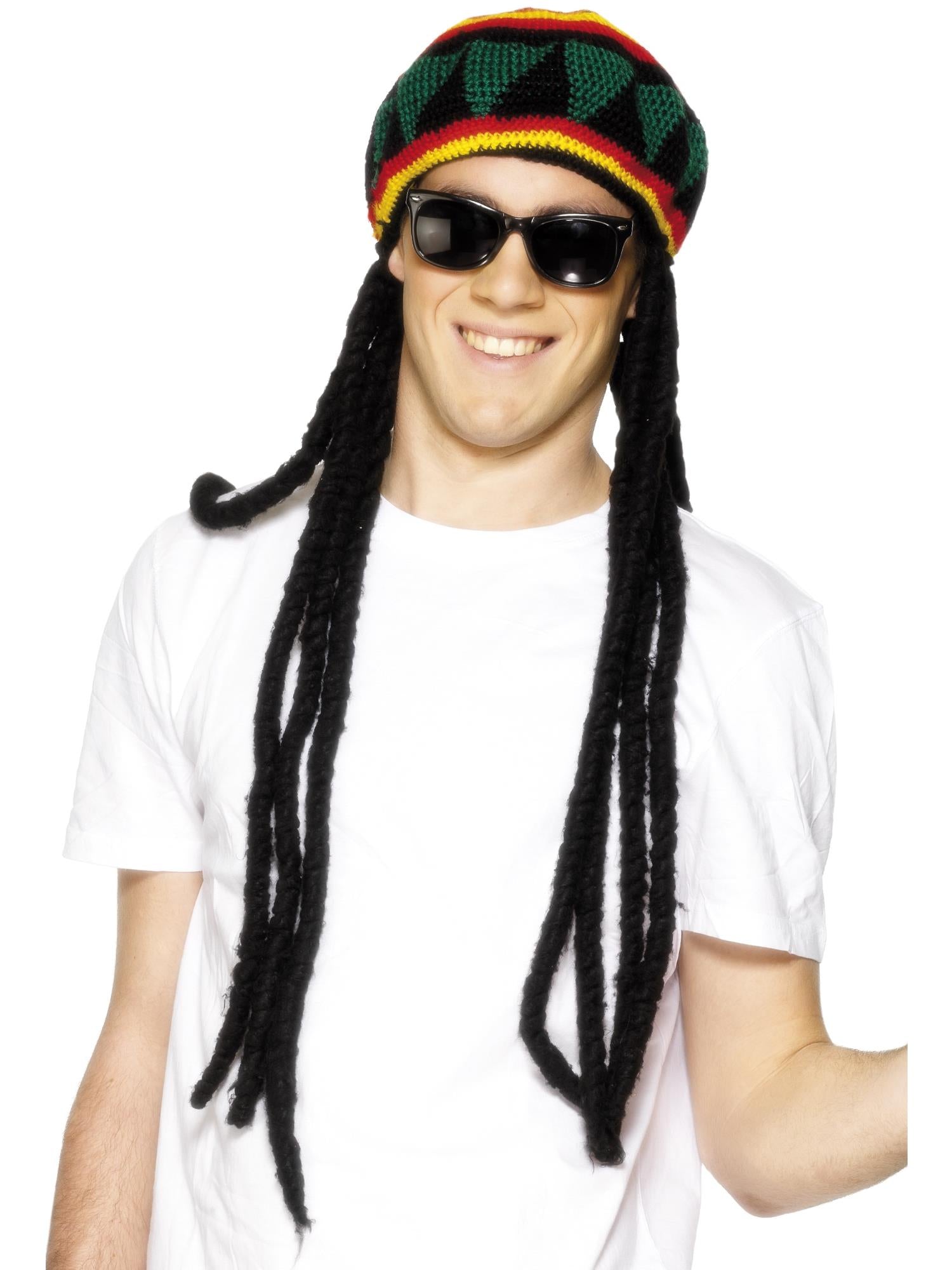 Rasta Beret w.real Dreadlocks