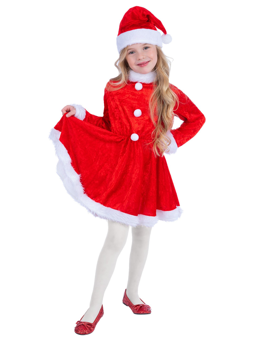 Santa Girls Child Costume