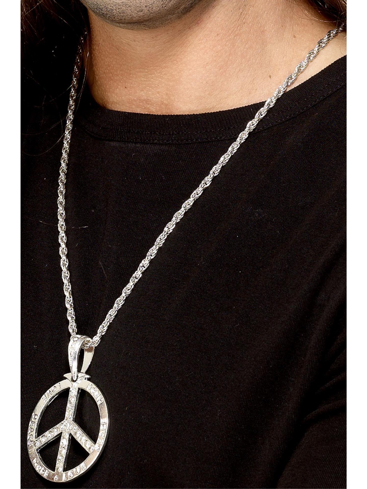 Smiffys 60s Peace Sign Hippie Medallion - 29899