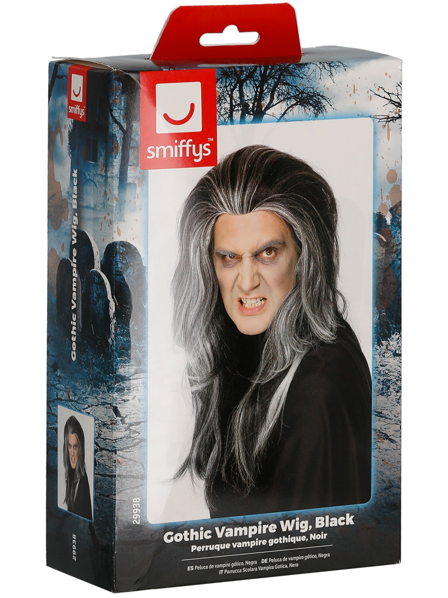 Black and White Gothic Vampire Wig