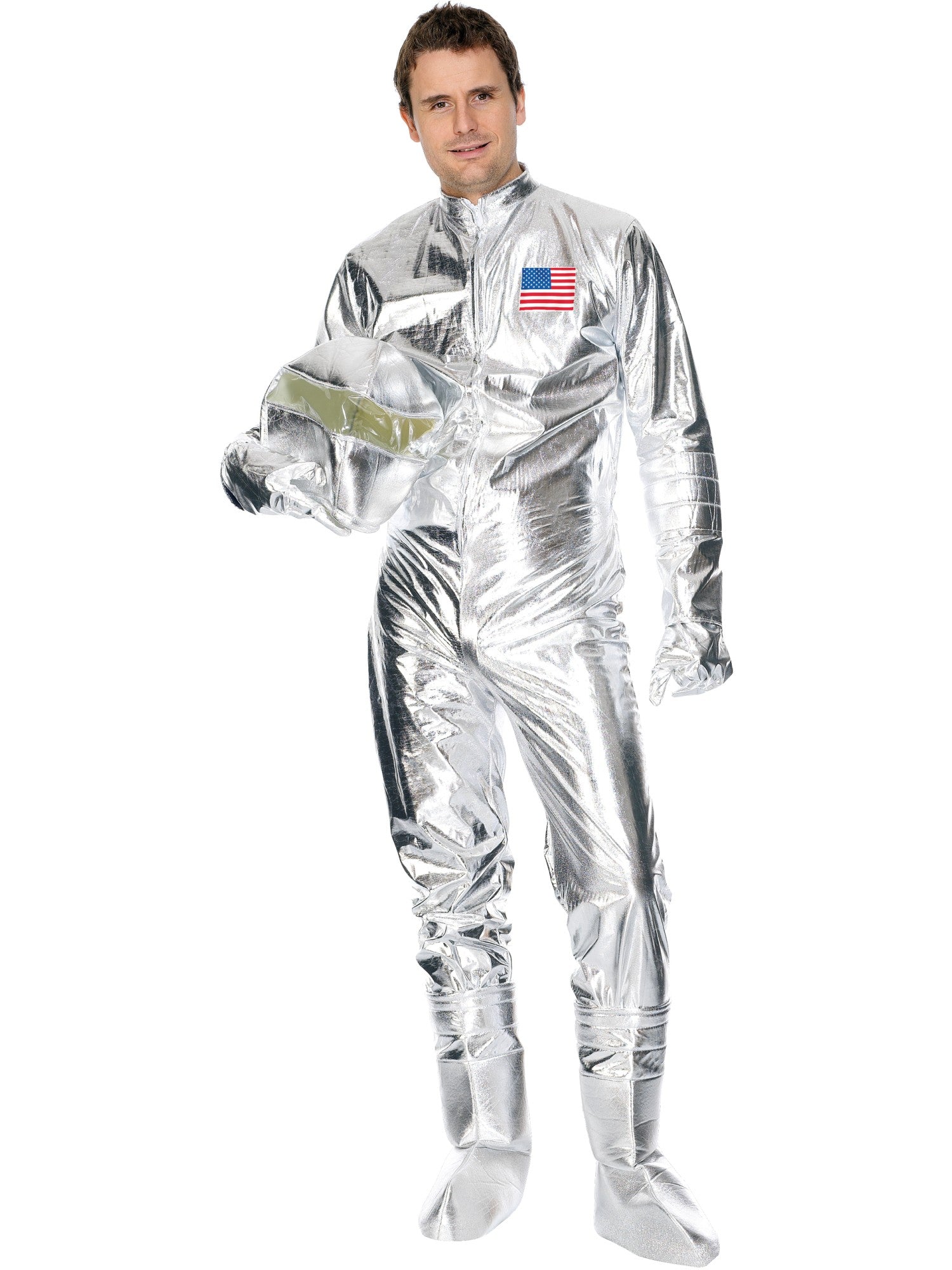 Silver Spaceman Jumpsuit Costume