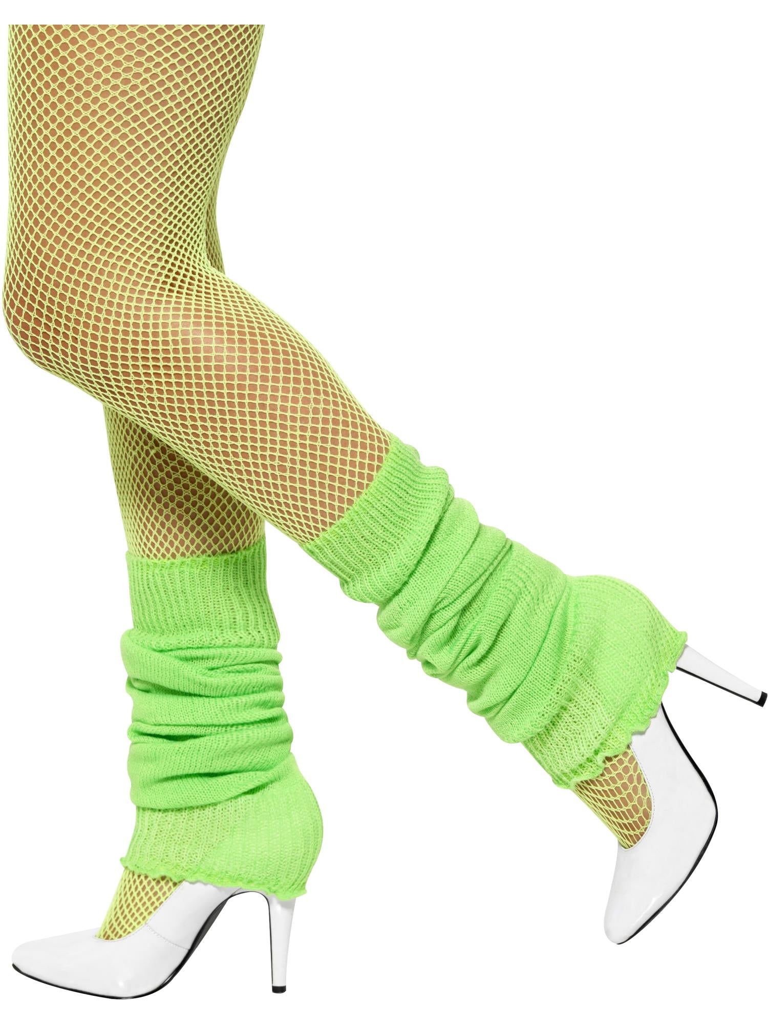 Leg warmers neon green