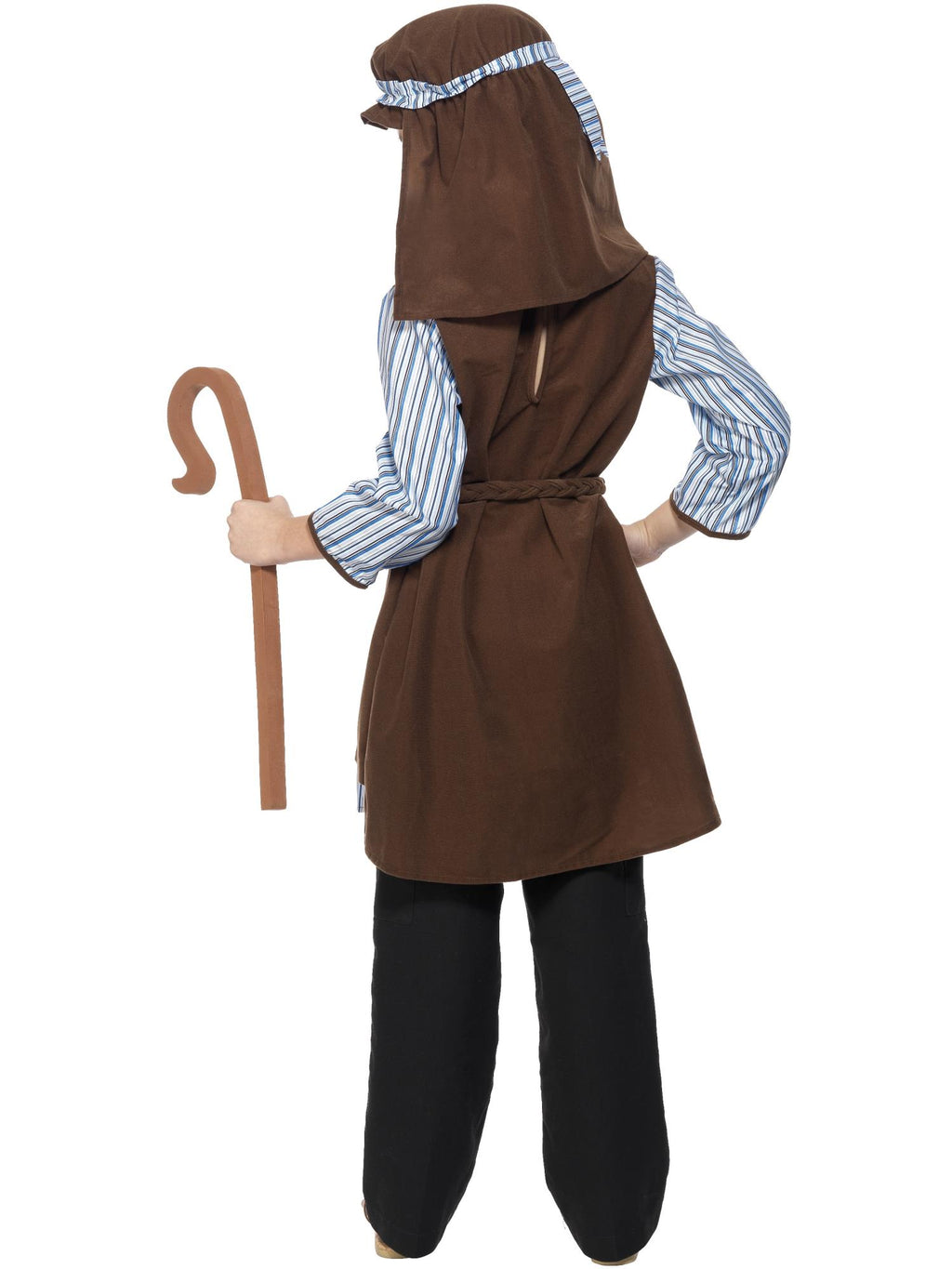 Smiffys Shepherd Costume, Child, Blue & Brown - 33166
