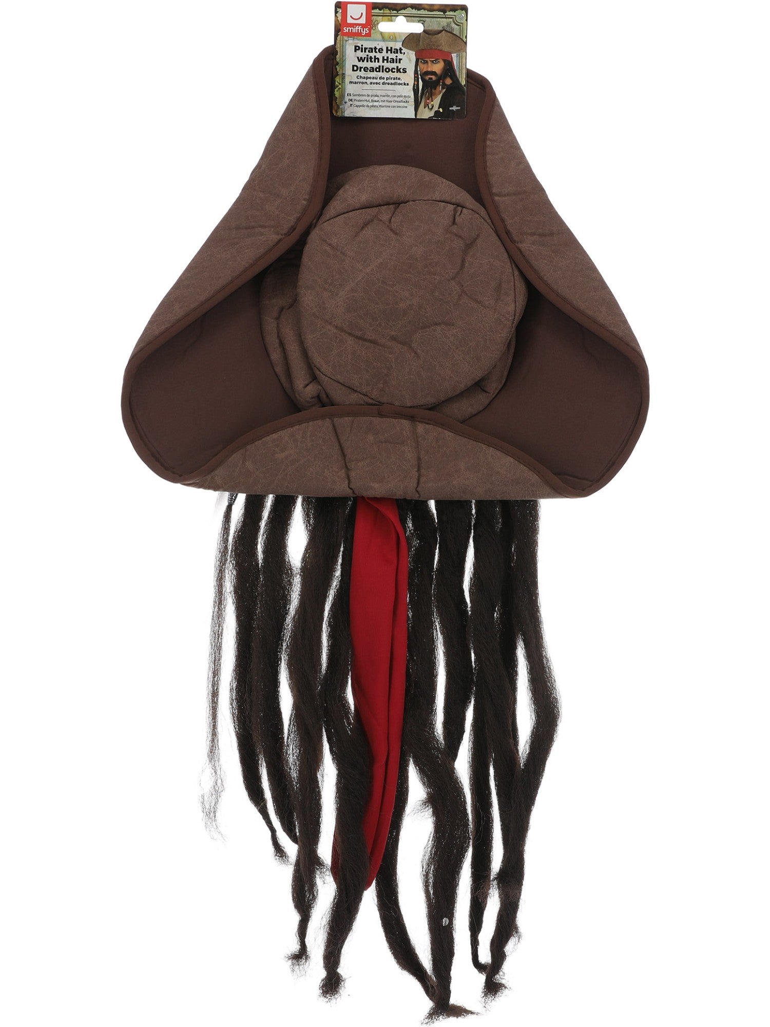 Pirate Hat Brown with Dreadlock Hair