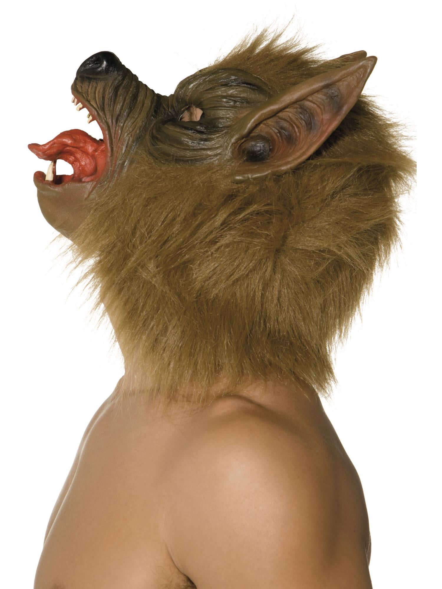 Wolf Mask Brown Overhead