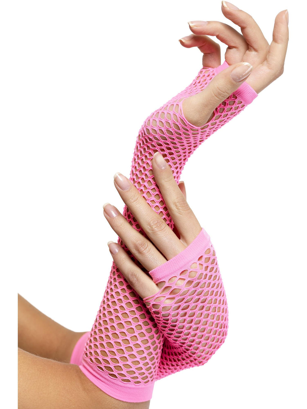 Fishnet Gloves Pink