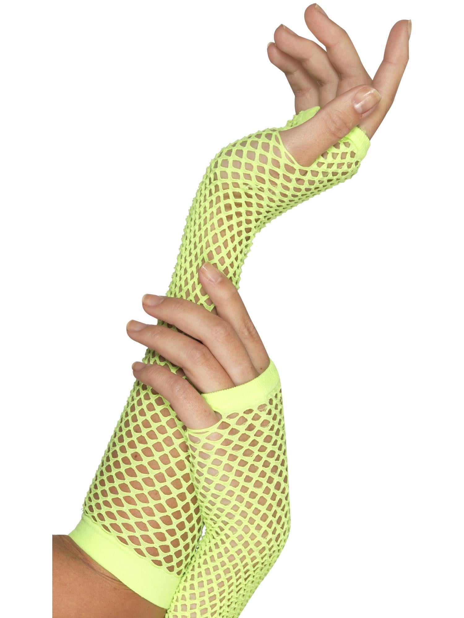 Fishnet Gloves Green