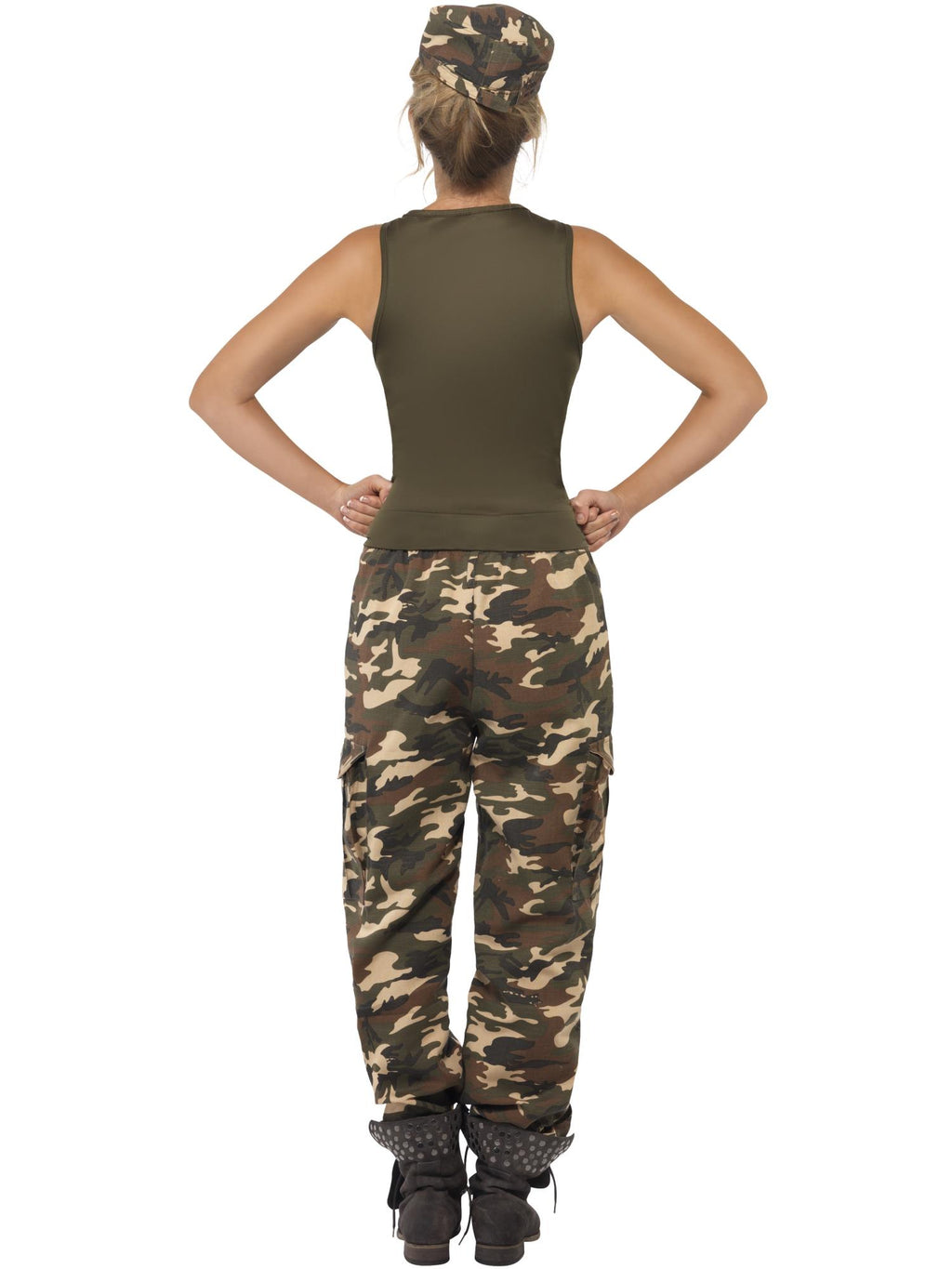 Smiffys Khaki Camo Deluxe Costume, Female - 35457