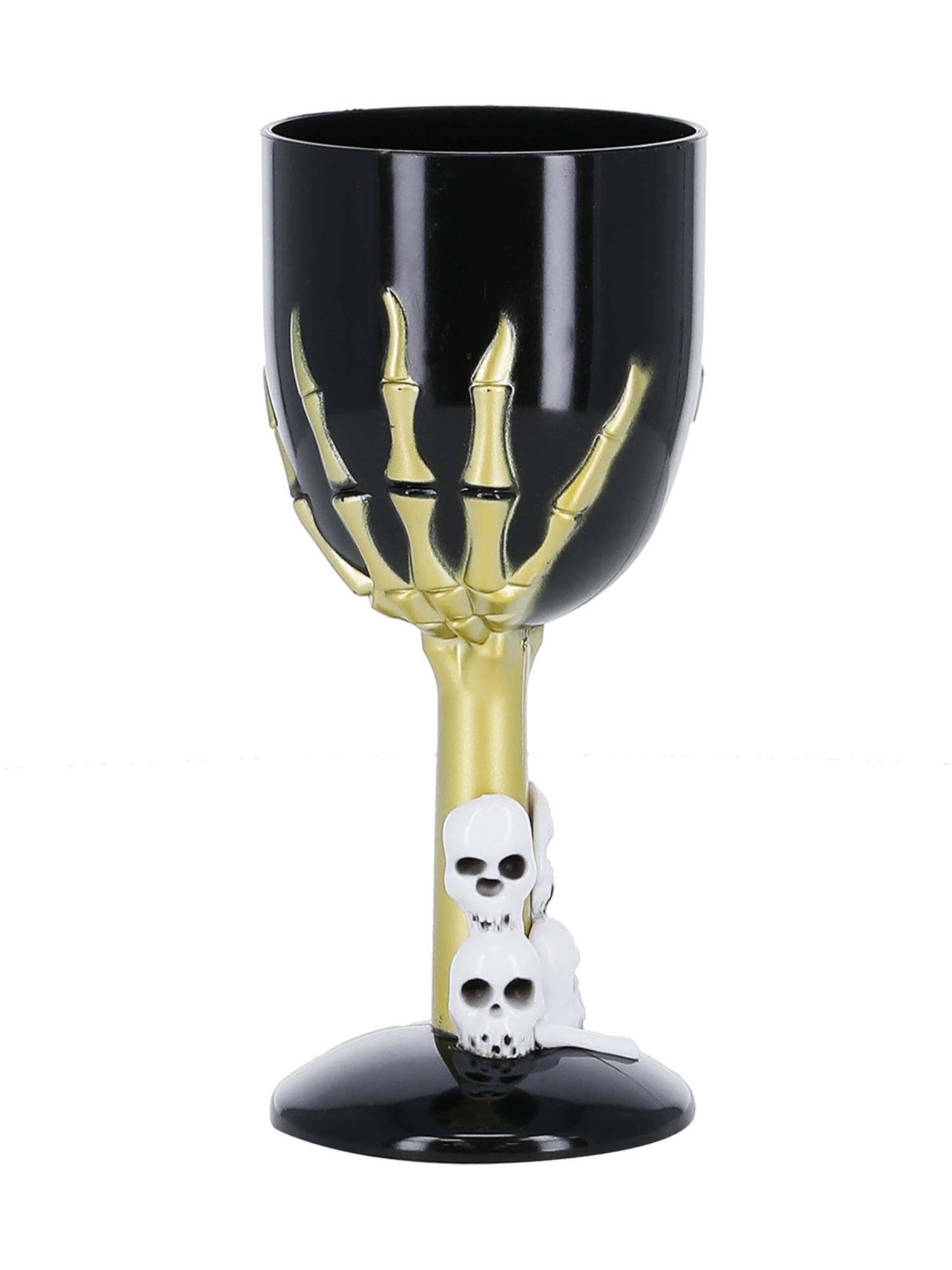 Smiffys Gothic Wine Glass, Black - 35642