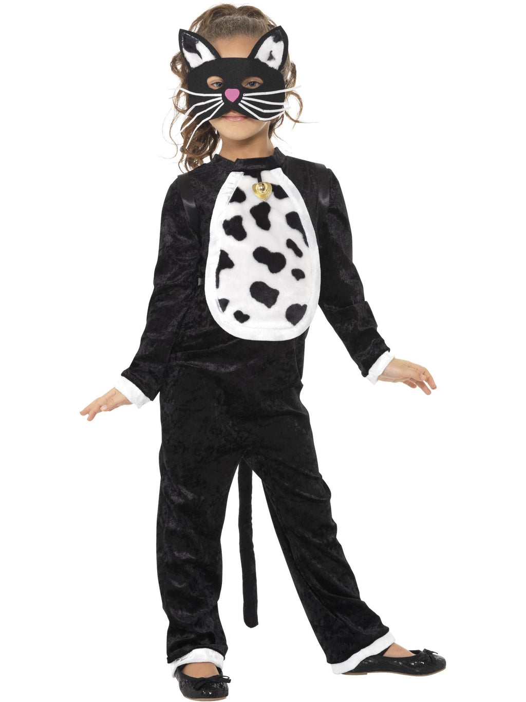Smiffys Cat Costume, Black with Bodysuit - 35998