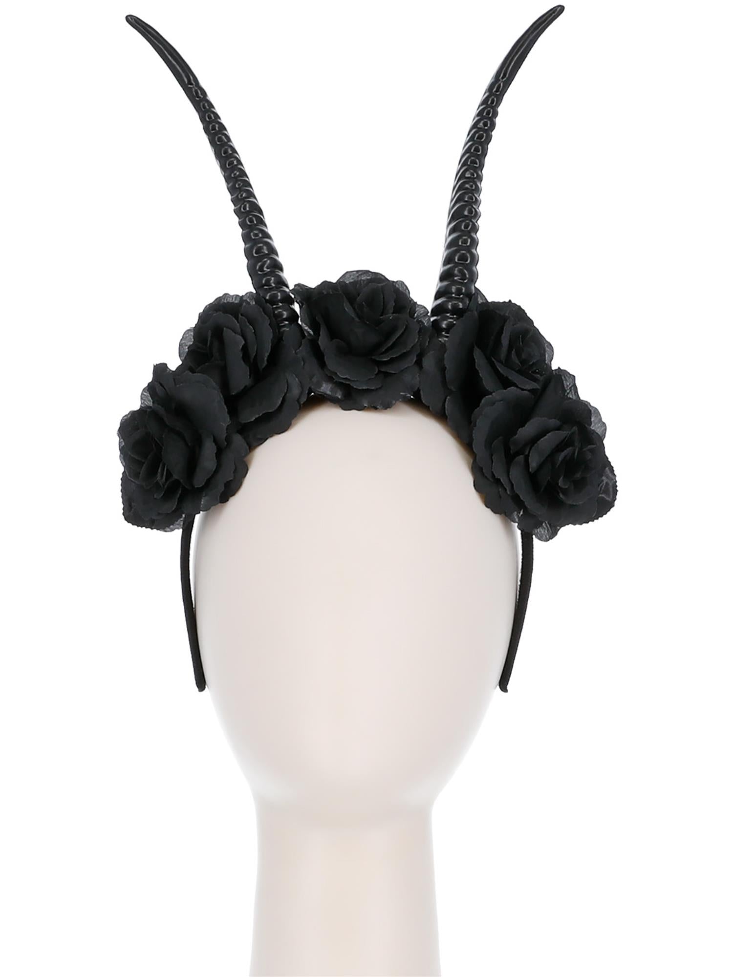 Demon Horn Flower Headband