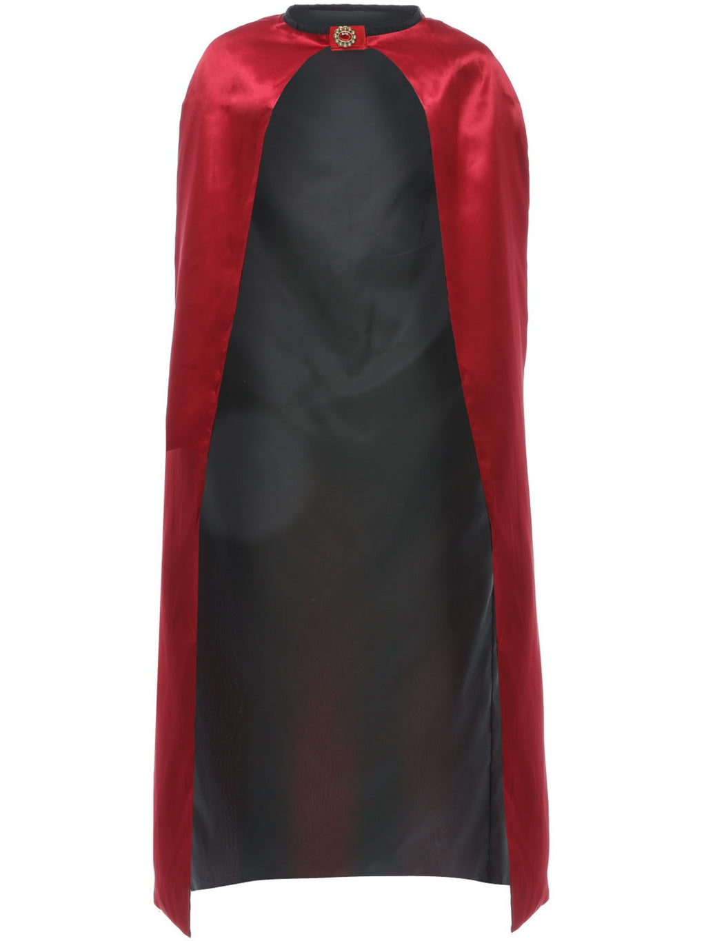 Deluxe Reversible Witches Cape Red & Black