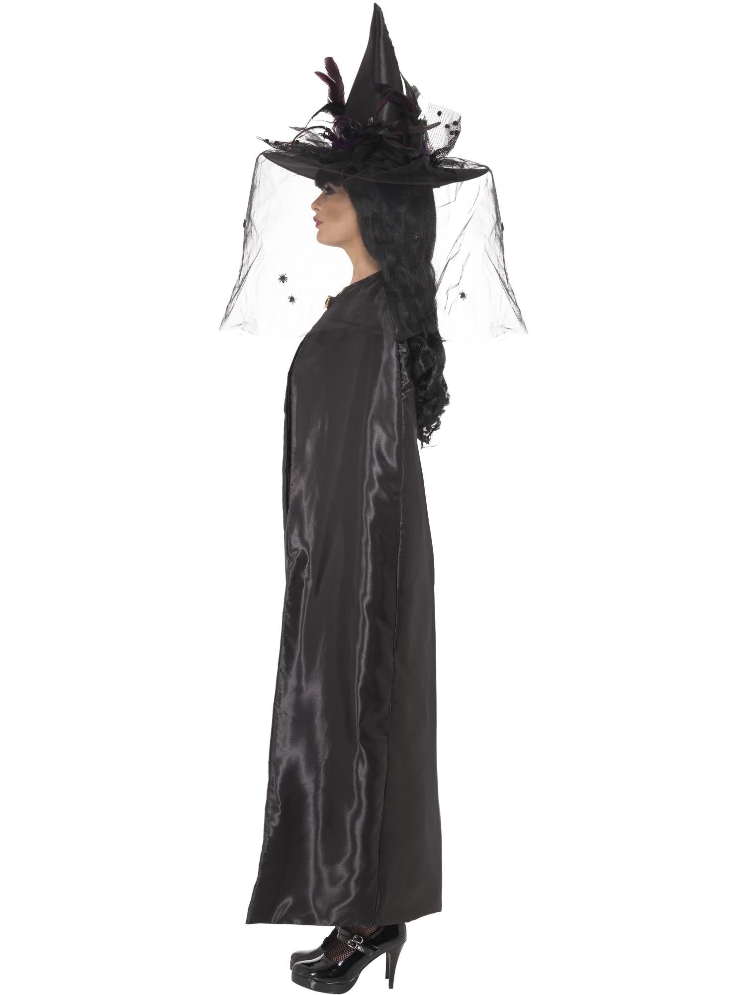 Deluxe Black Witch Cape