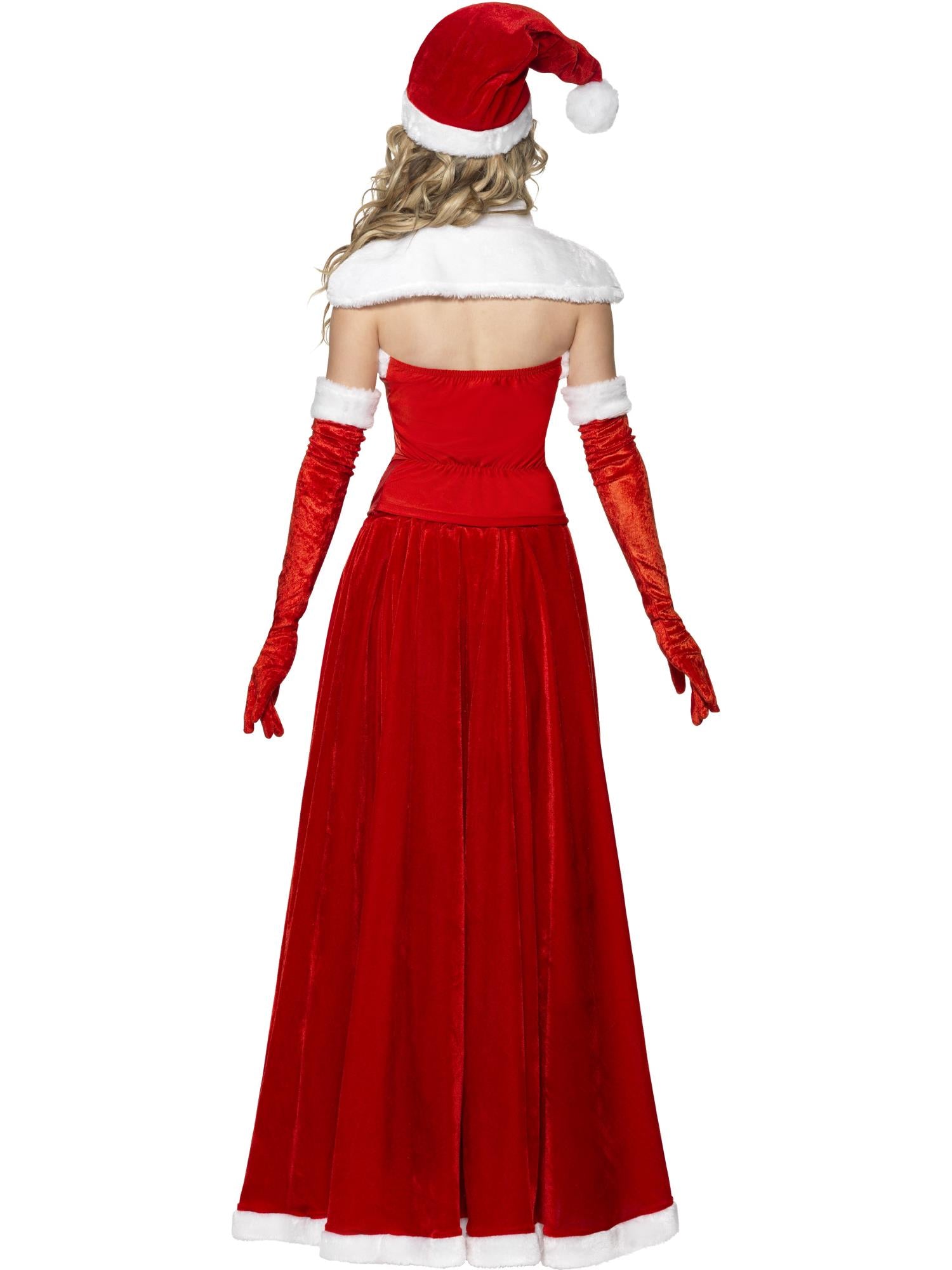 Mrs Santa Costume Long Dress