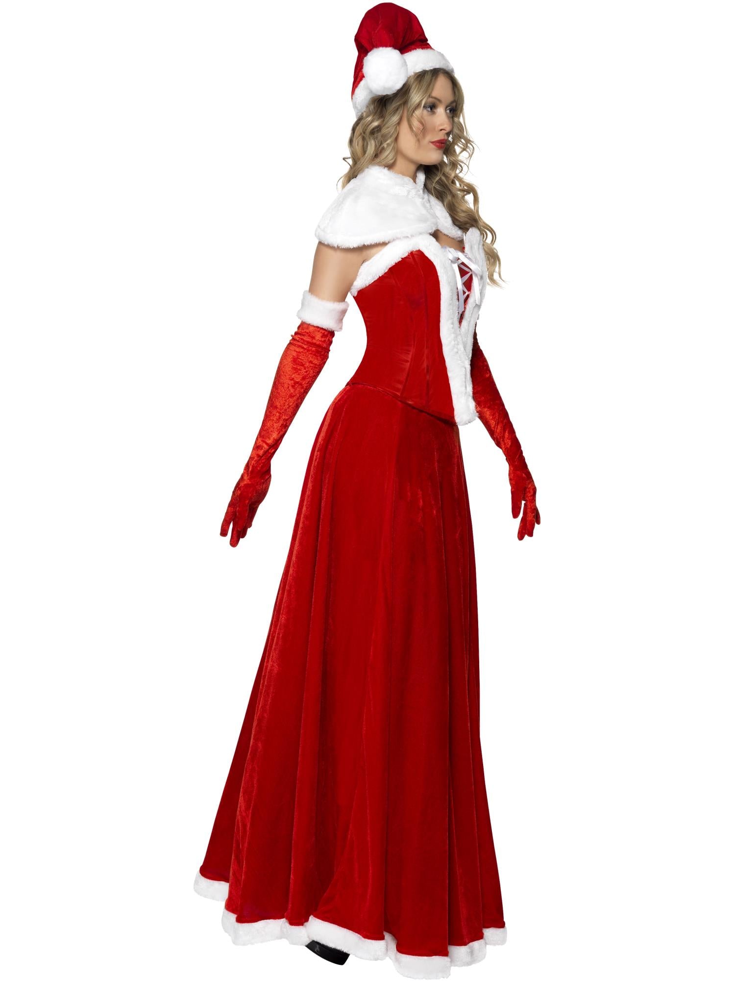 Mrs Santa Costume Long Dress