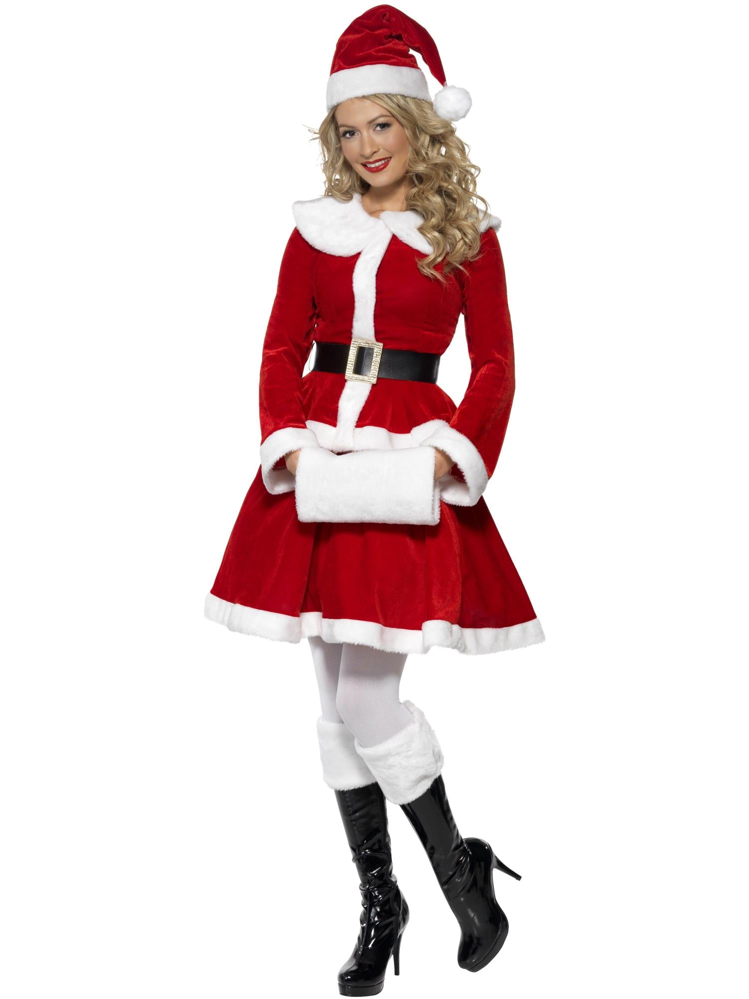 Miss Santa Costume with Muff