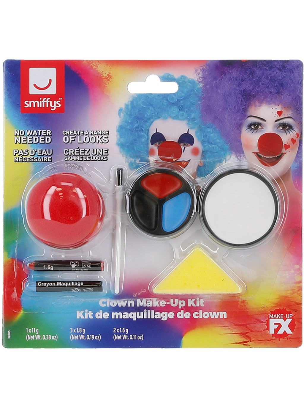 Smiffys Clown Make-Up Kit - 37805