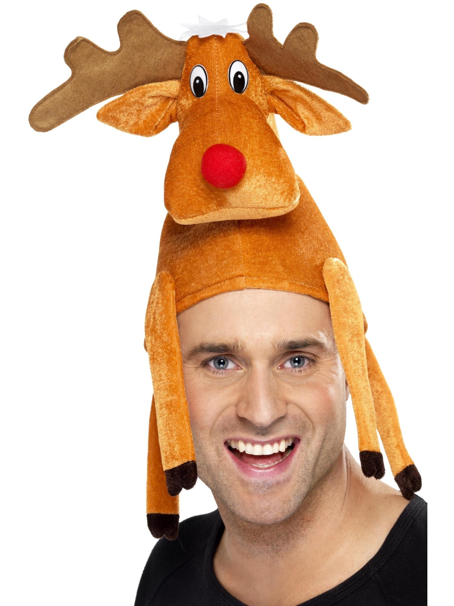 Orange Reindeer Hat
