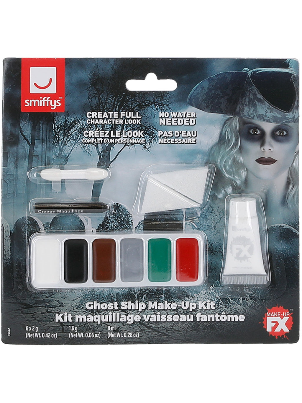 Smiffys Ghost Ship Make Up Kit - 39672