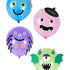 Halloween Tableware, Monster Balloons x8