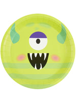 Monster Tableware, Green Party Plates x8
