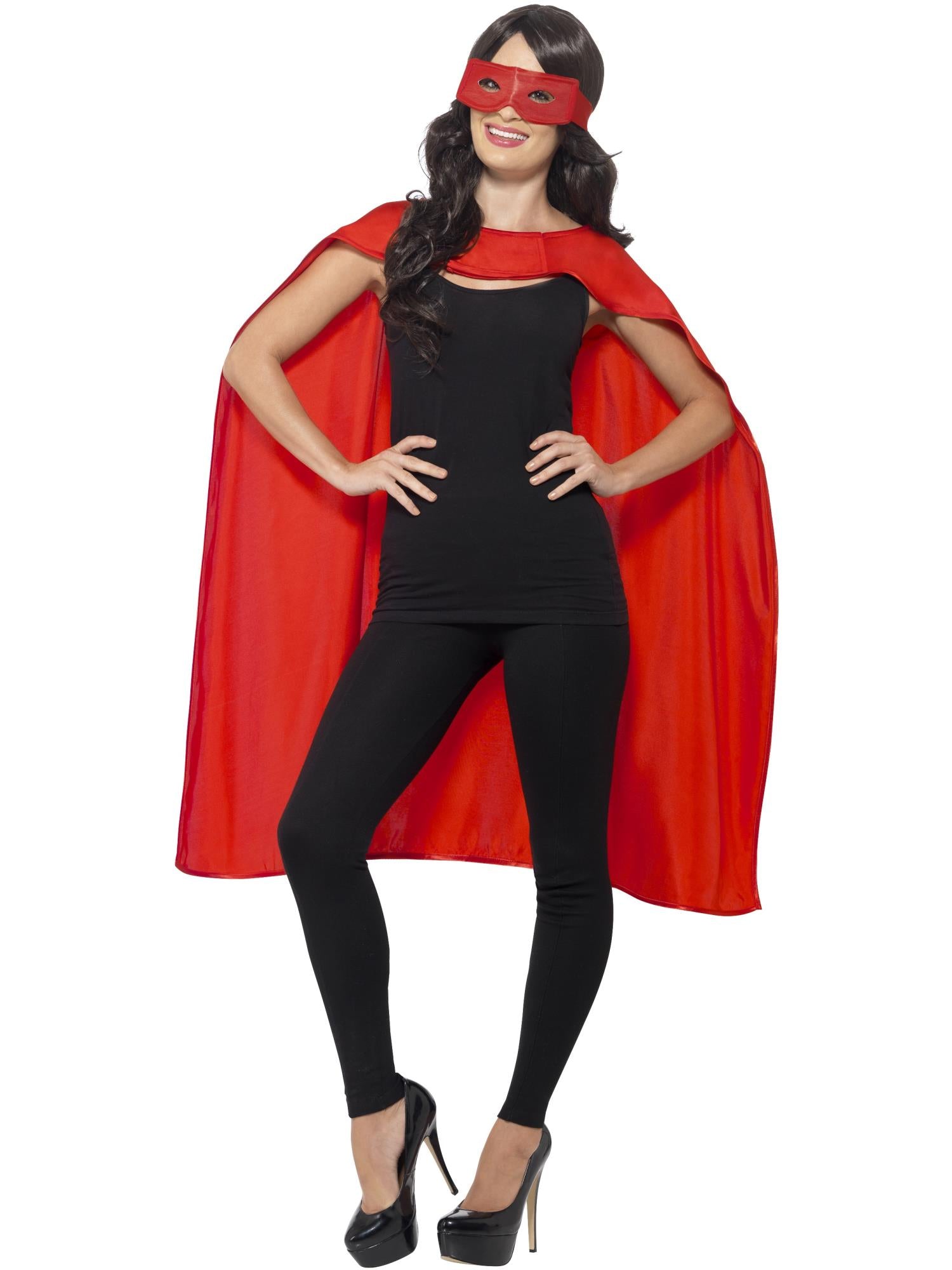 Red Cape with Eyemask