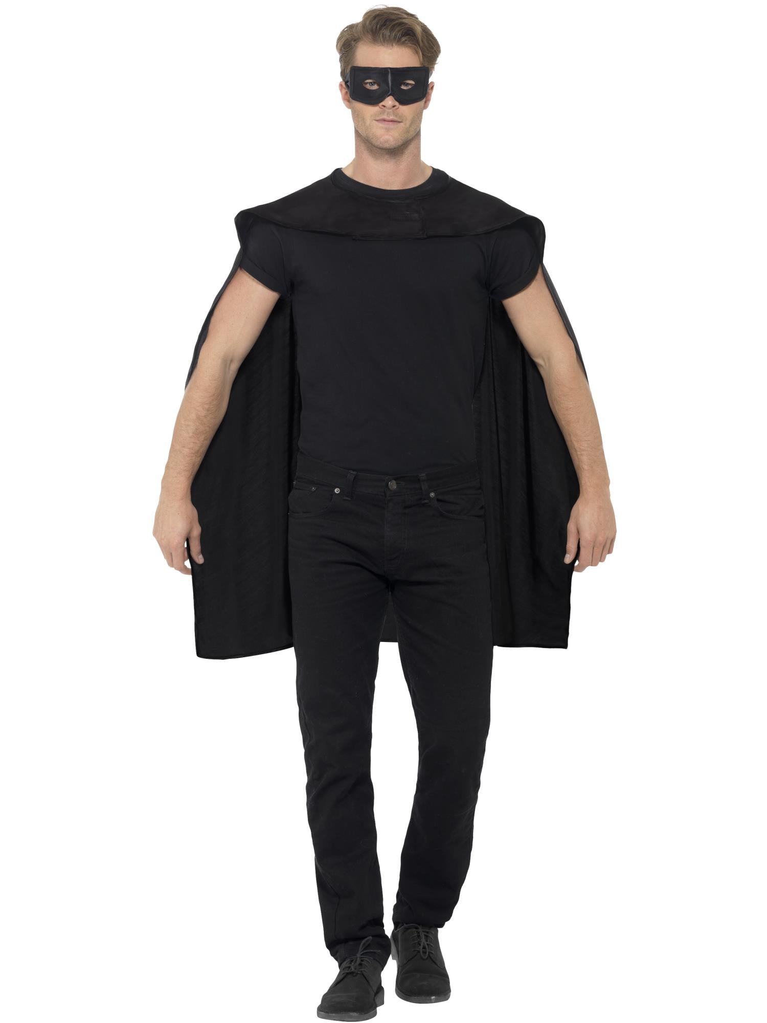 Black Cape with Eyemask