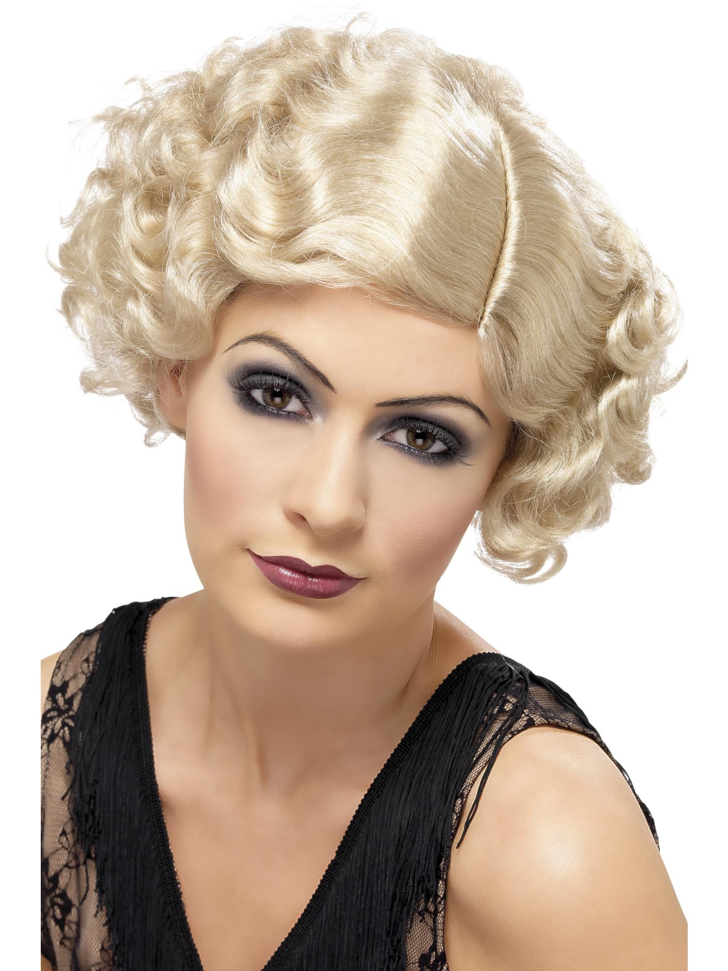 20s Flapper Wig, Black
