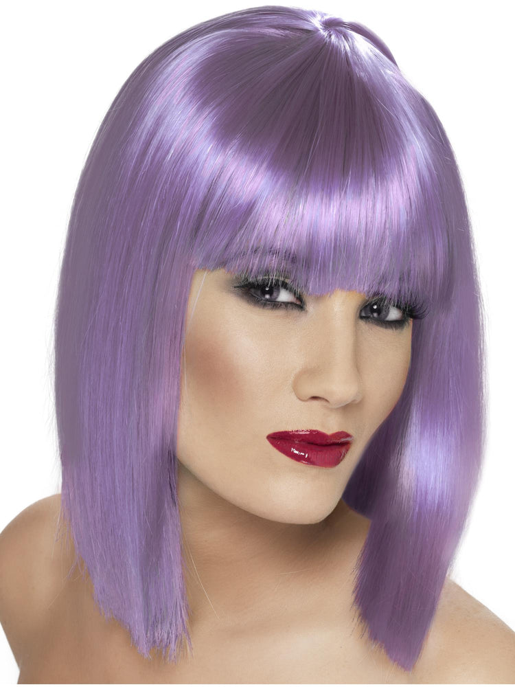 Smiffys Glam Wig, Lilac - 42136