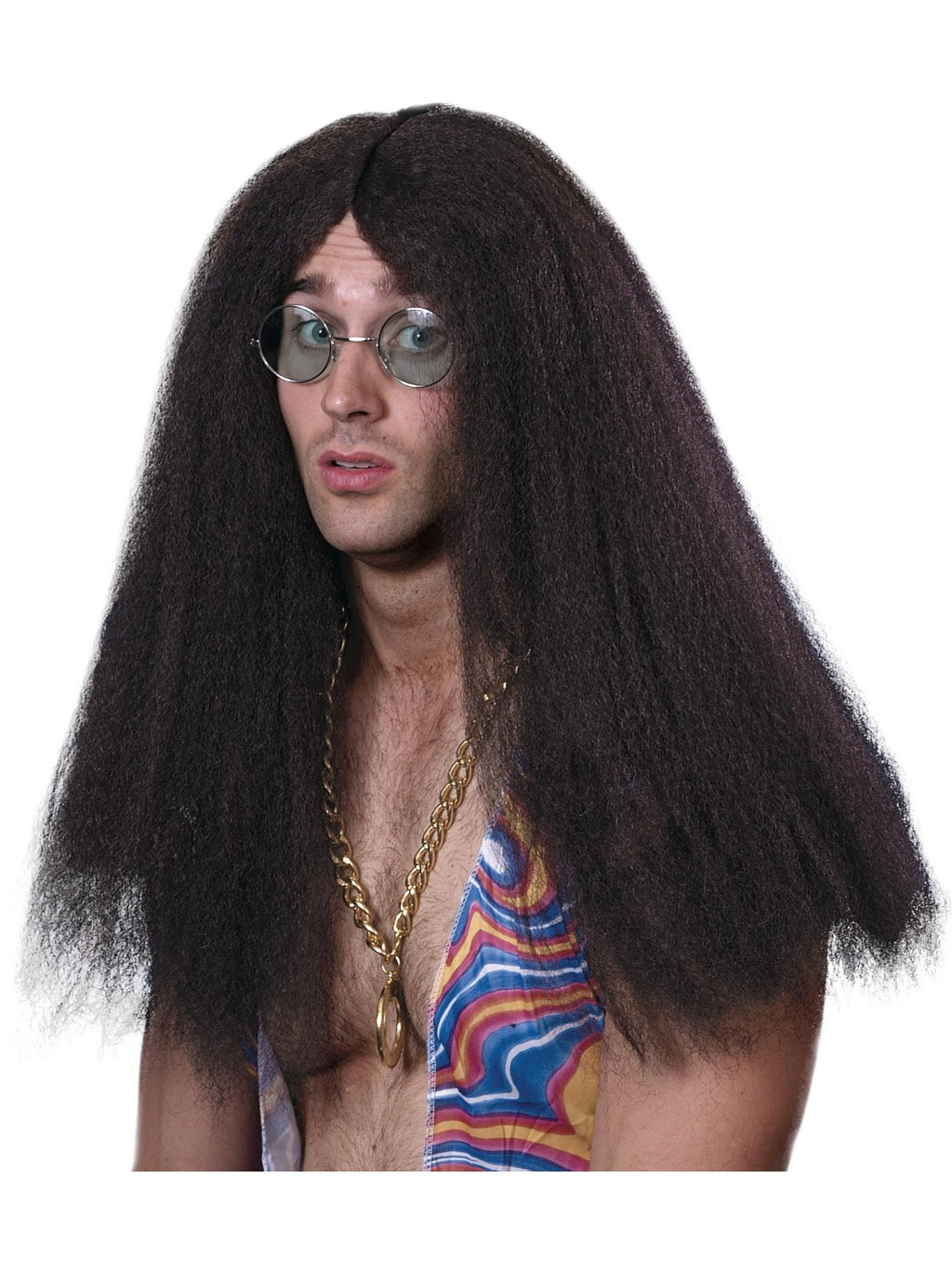 Smiffys Hippy Wig, Brown - 42186