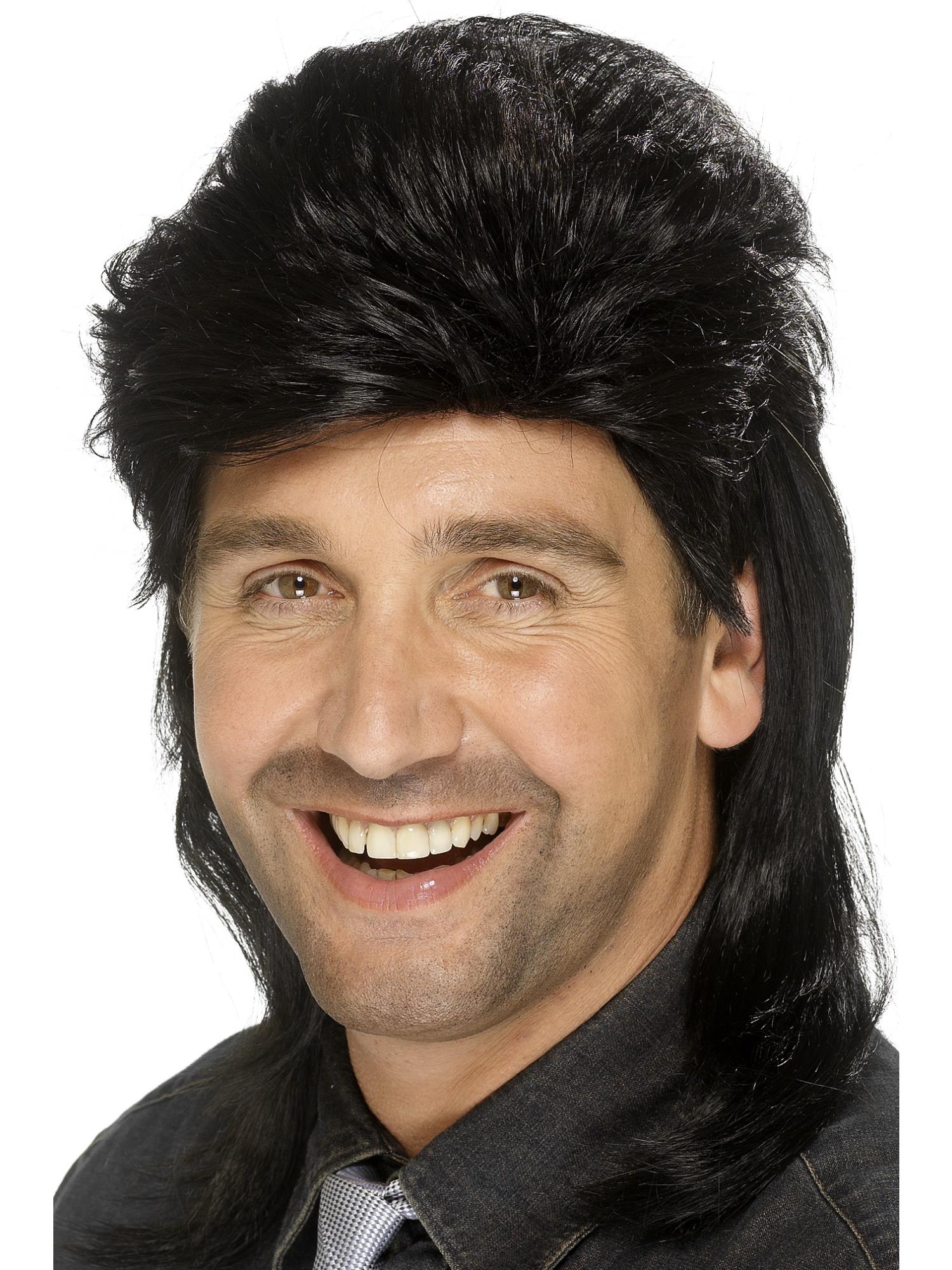 Mullet Wig, Brown & Blonde