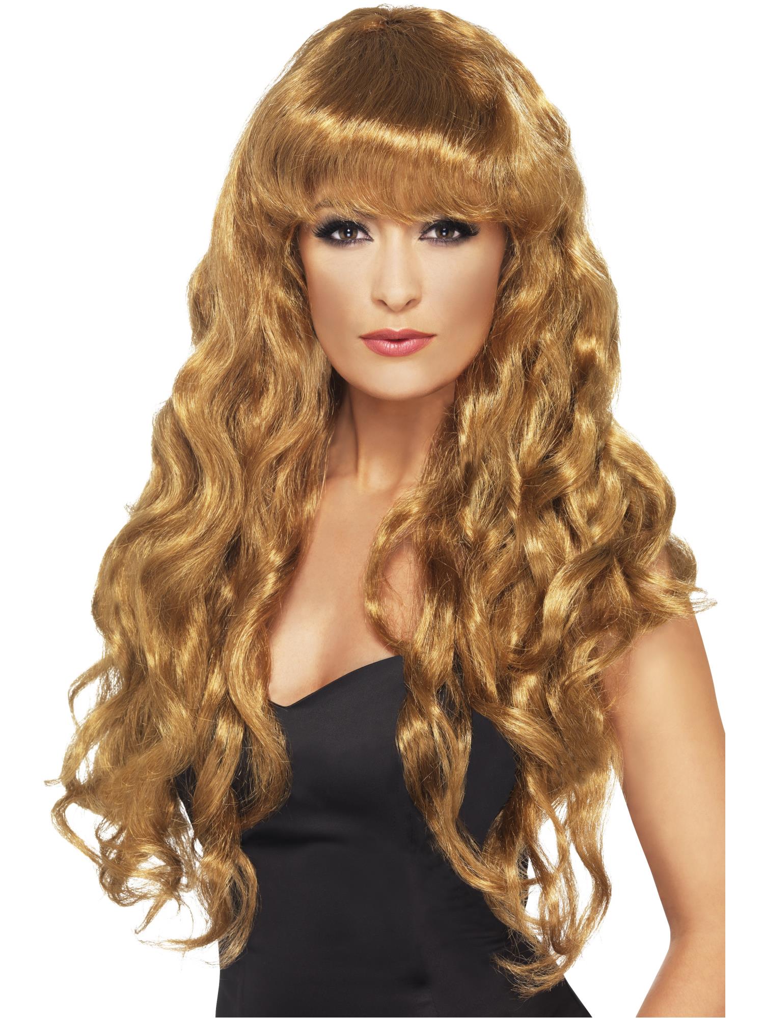 Siren Long Curly Wig with Fringe