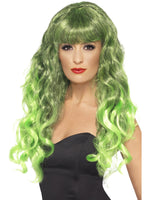 Siren Wig, Green & Black