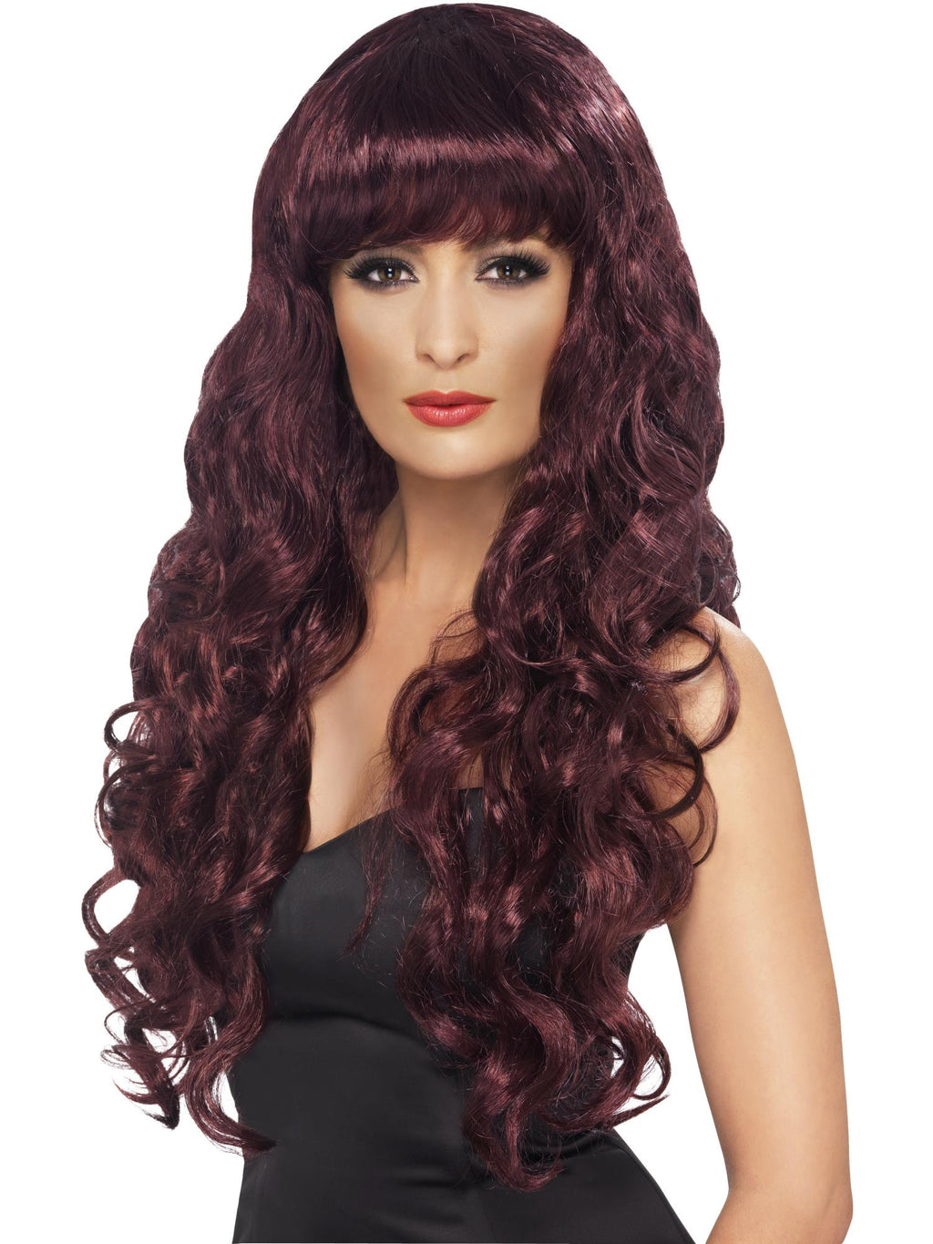 Siren Long Curly Wig with Fringe