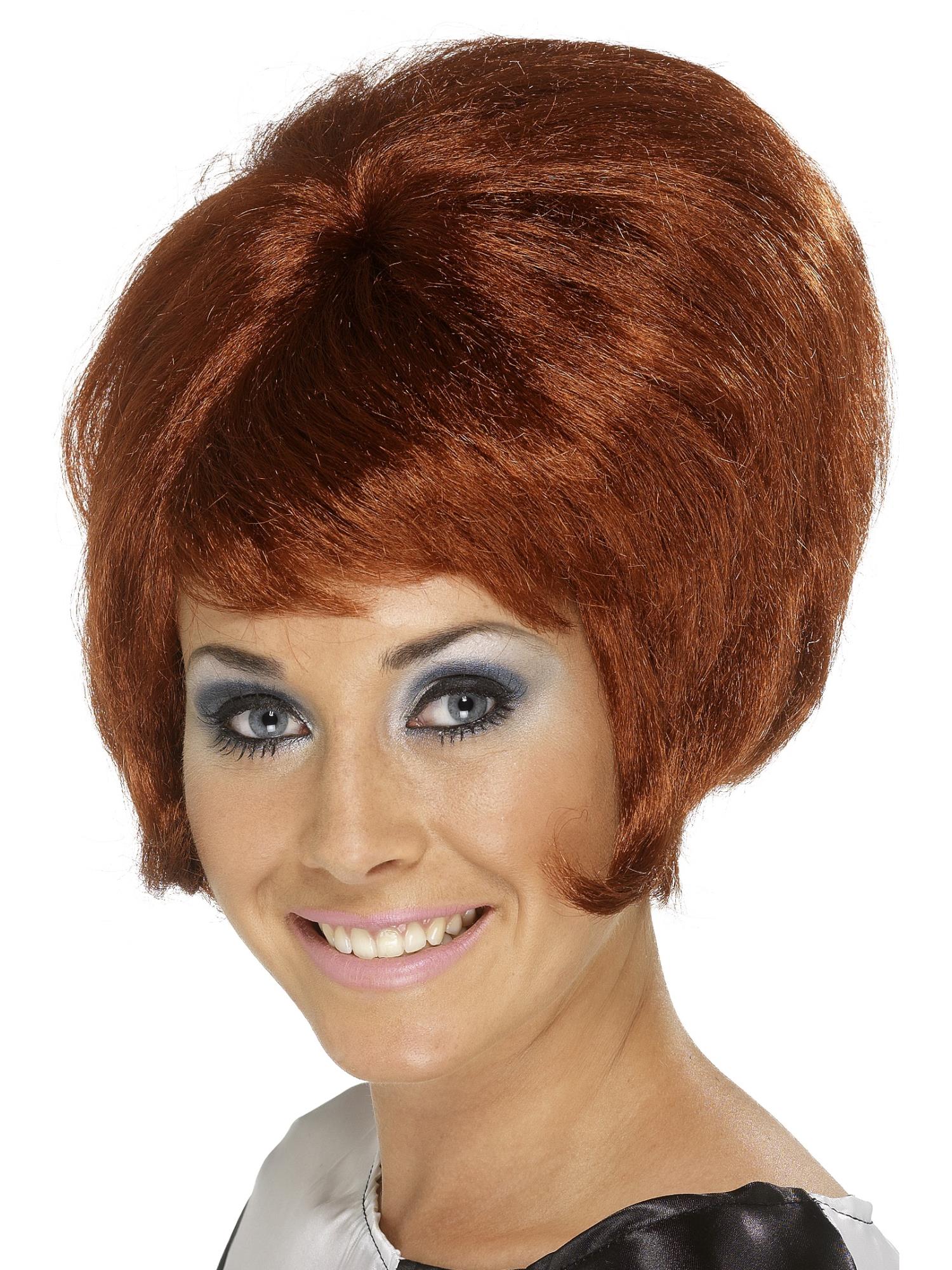 60s Beehive Wig, Auburn