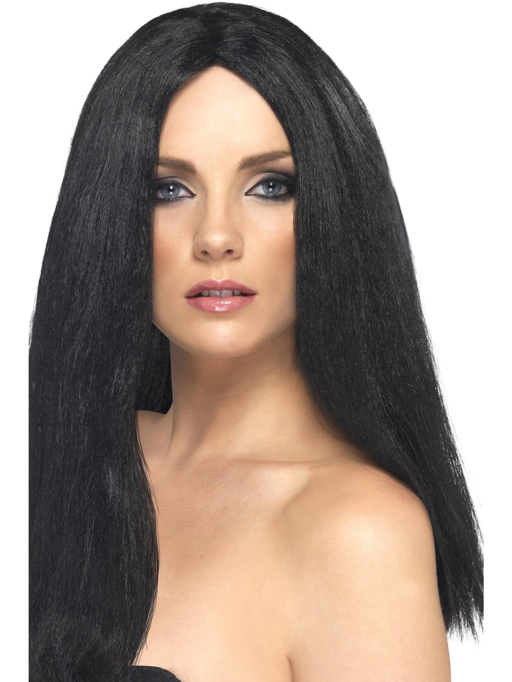 Smiffys Star Style Wig, Brown - 42284