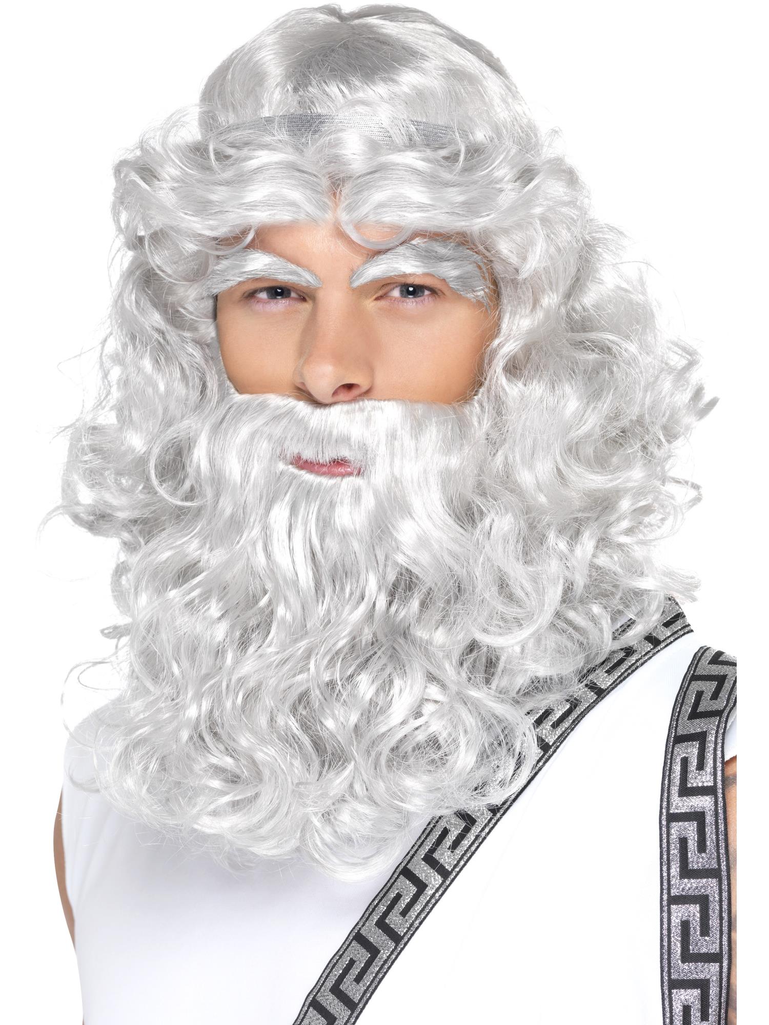 Zeus Wig Beard and Eyebrows