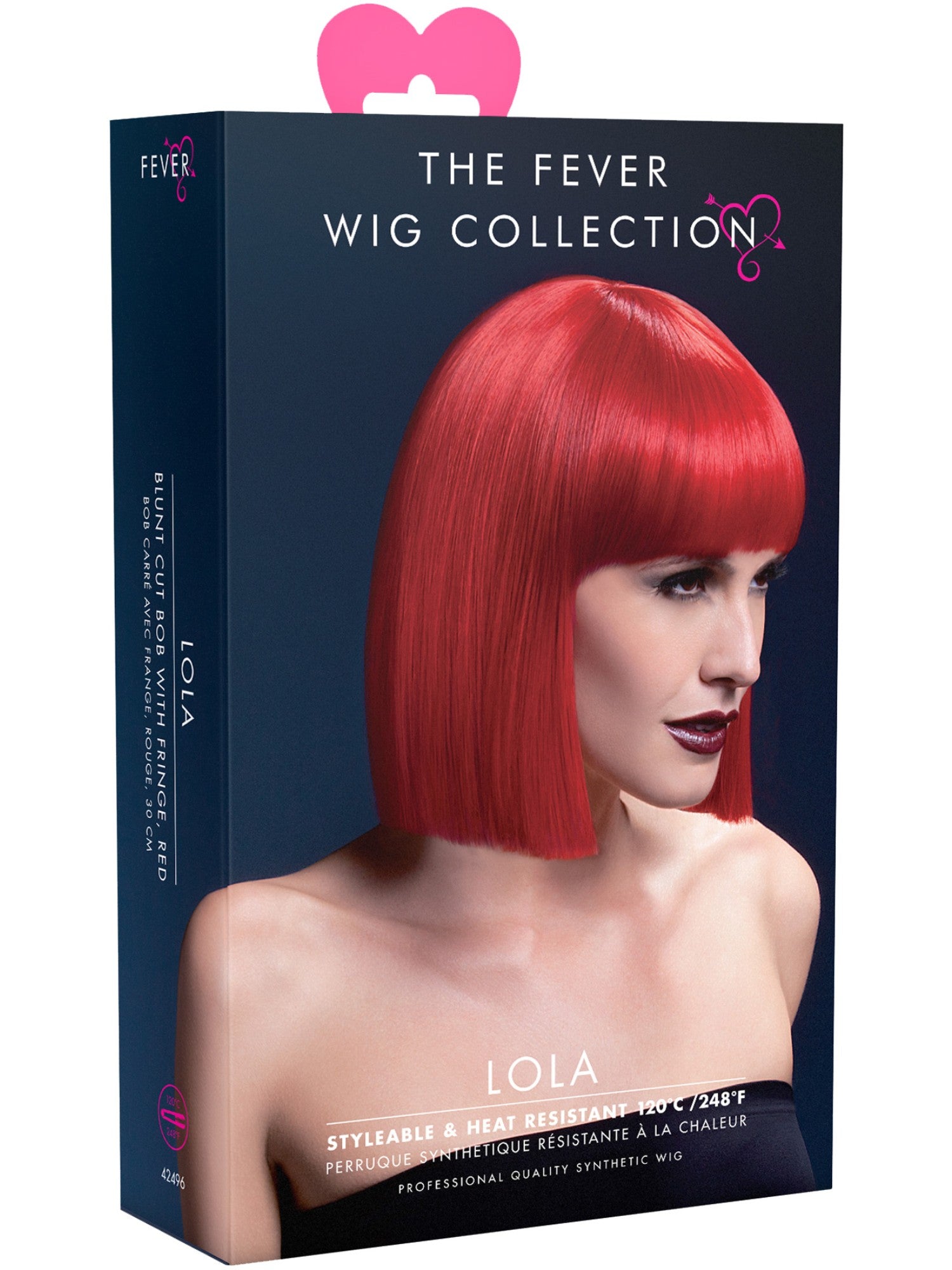 Fever Lola Wig 12in Red